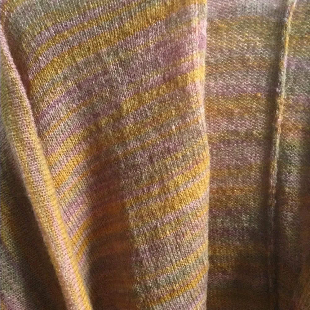 NWT poncho shrug soft russet and lilac colors